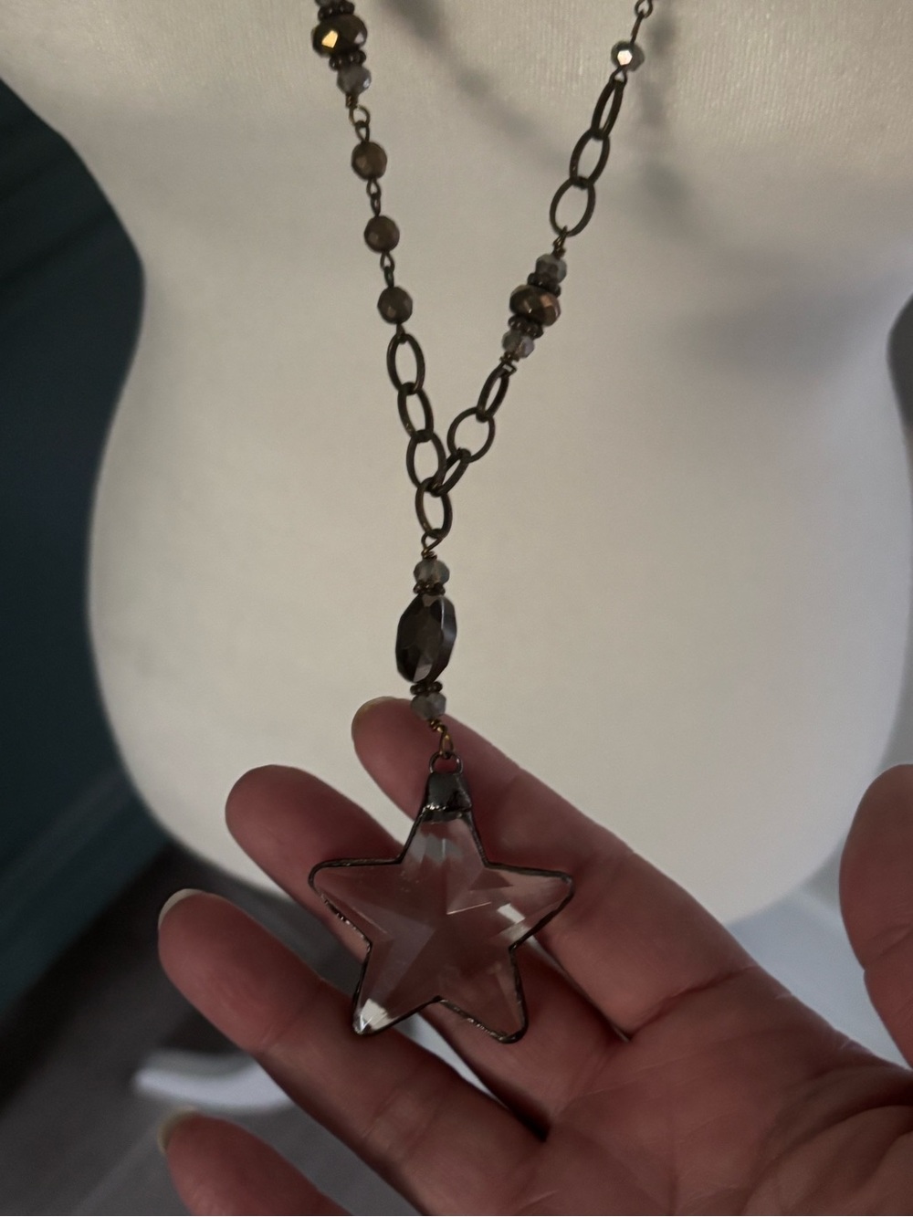 Three Bird Nest Wishing Star Necklace- NWOT - Picture 2 of 7